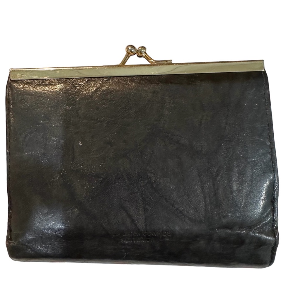 Black Leather Buxton Wallet